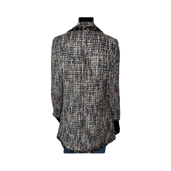 ZARA Sparkle Tweed Blazer With Pearl Buttons - Picture 2 of 5